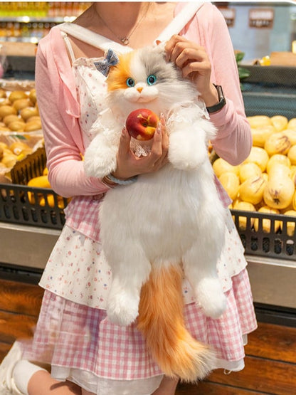 Plush Large Realistic - Cat Size Bag Backpack/Crossbody