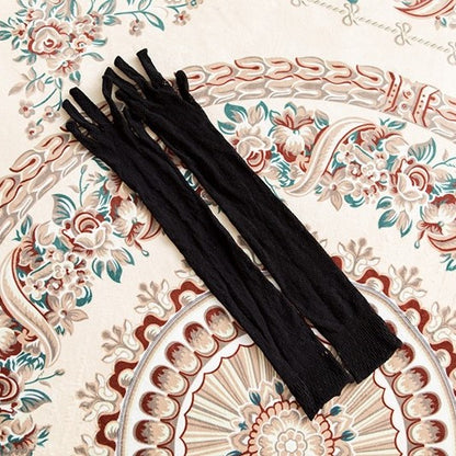 Black/White Lace Long Gloves
