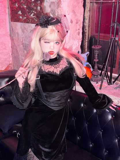 プラスサイズ ブラック ゴシック コルセット ベルト