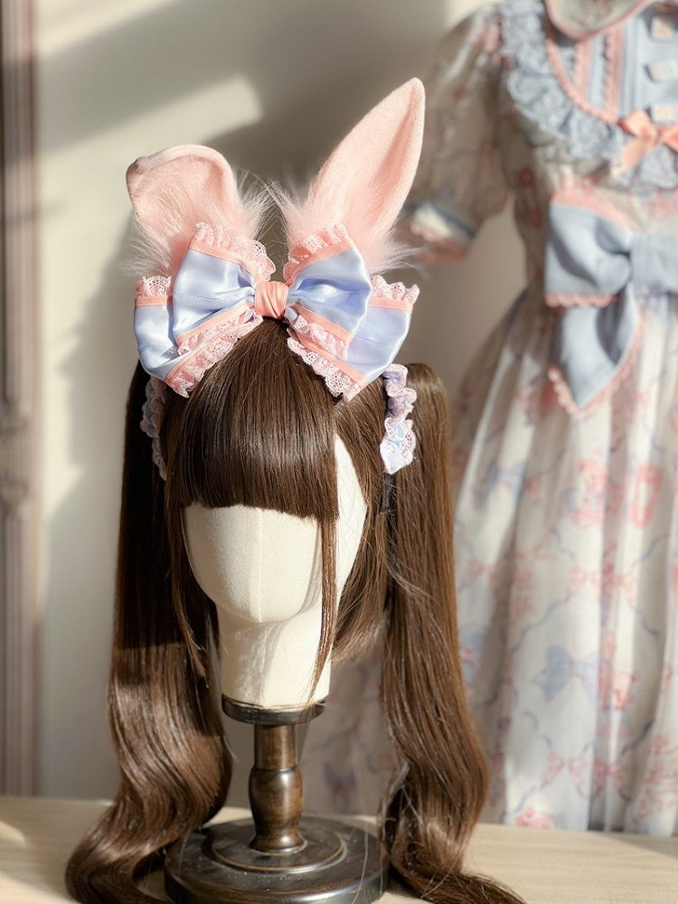 Bunny Fluffy Cute KC Ear Pink