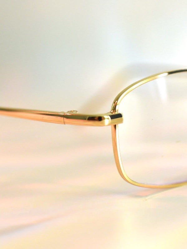 Gold/Silber/Schwarze Cyberpunk-Brille