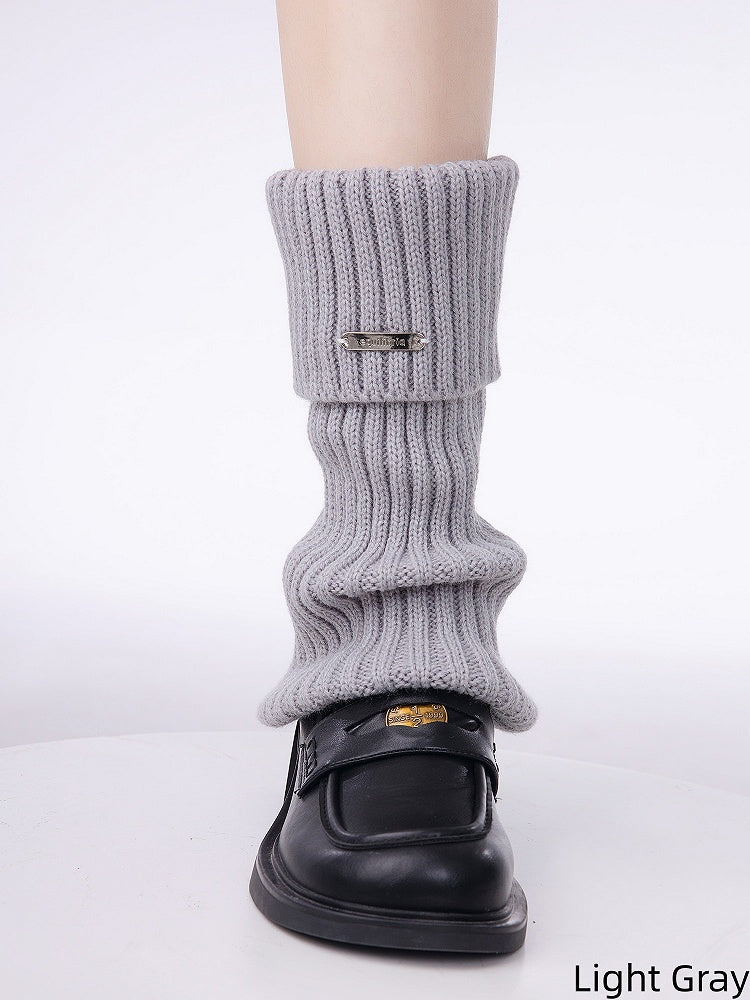 Retro Color 6 Colors Solid Leg Warmers Knitted