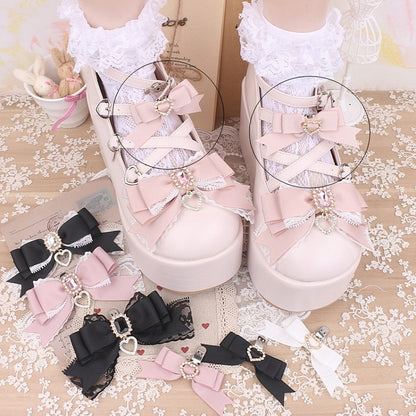 Size Jirai in Kei Options Small Bowknot Color Shoe Clips 5