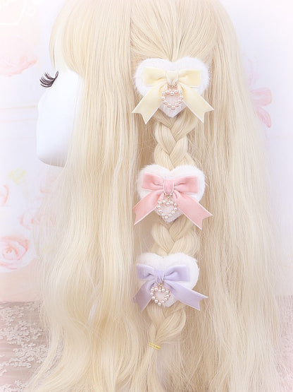 Options Kei Jirai Color Heart-shaped Bow Hairclip Plush 11