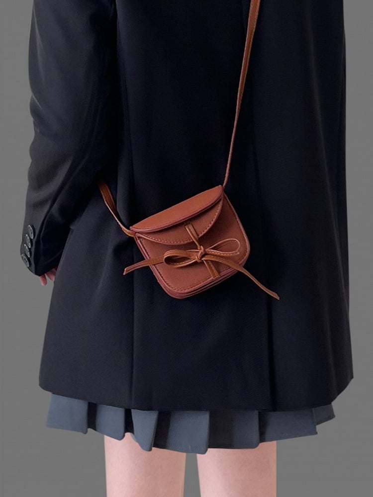 Detail Holder Brown Earthy - Card Bow Crossbody