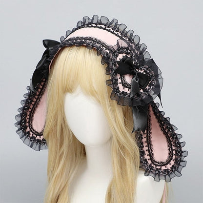 Design Details Trim Bowknot Options Color Lace Heart Bunny 4 Ear