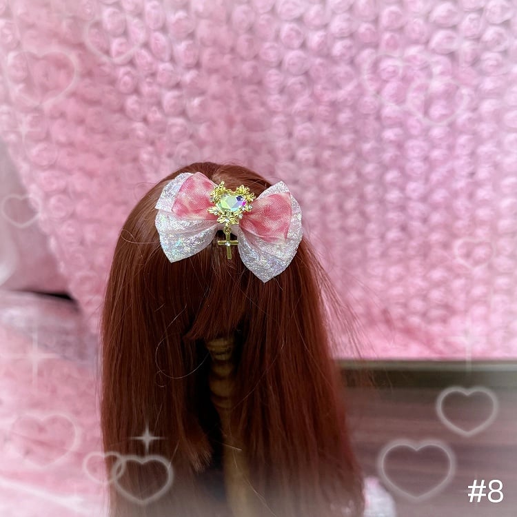 Doll Options Style Kawaii with Sweet - 8 BJD Hairclips Lace