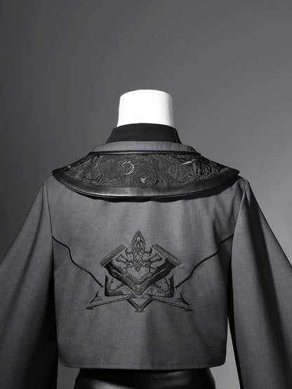 Techwear Ouji Black Outfit Sleeves Lolita futuristic - Overlong