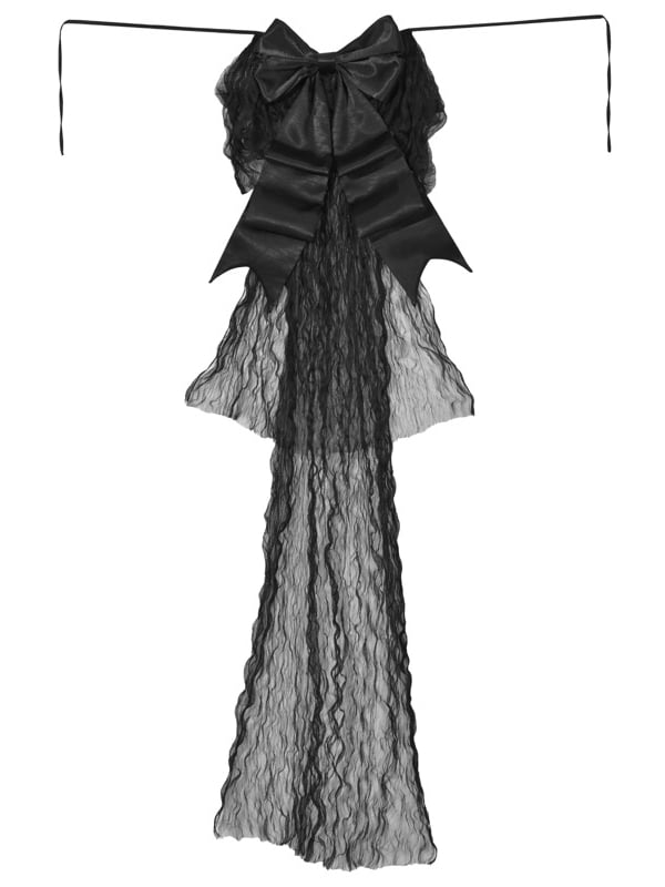 Black Vintage with Big Detachable Train Bow