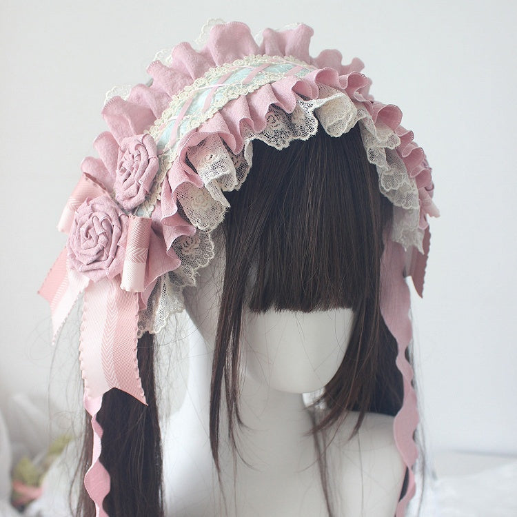 Details 7 Options Color Ruffled Bowknot Design Hairband Floral