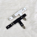 PU Buckle Garter Black/White