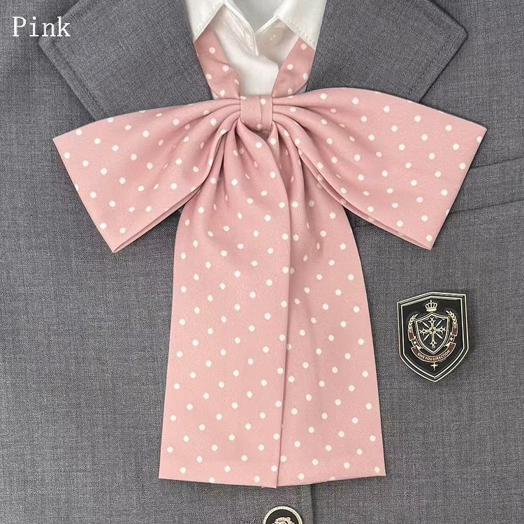 11 Color Tie Options Bow Polka-Dot Pattern
