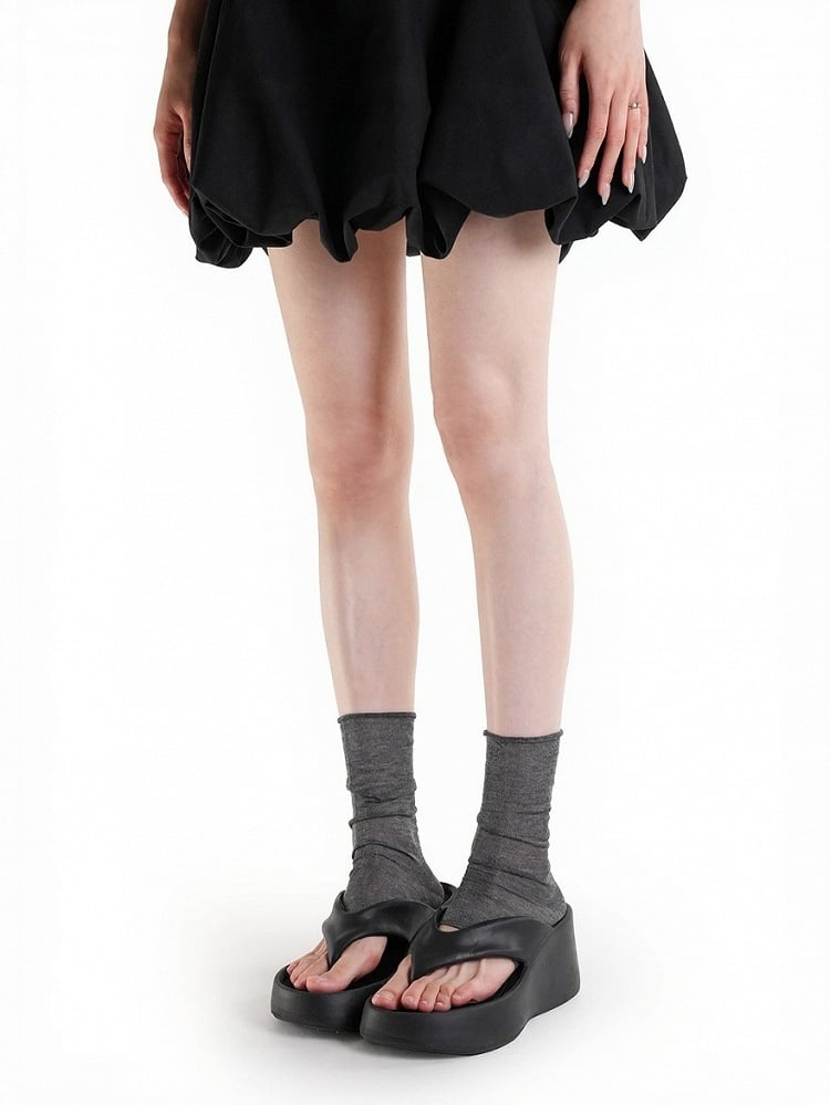 4-Color Solid Semi-sheer Half Palm Ankle Socks - ModaSwings