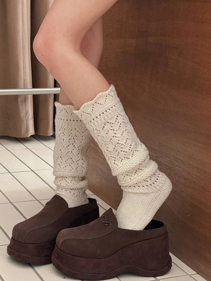Slouchy Calf Socks Knit