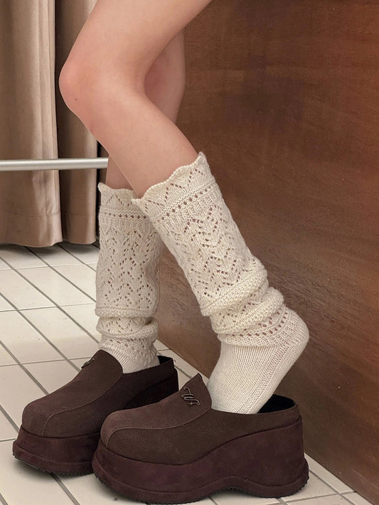 Slouchy Calf Socks Knit