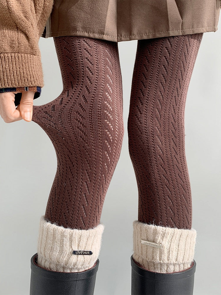 Cuff Tights Colors) Cable Knit (3