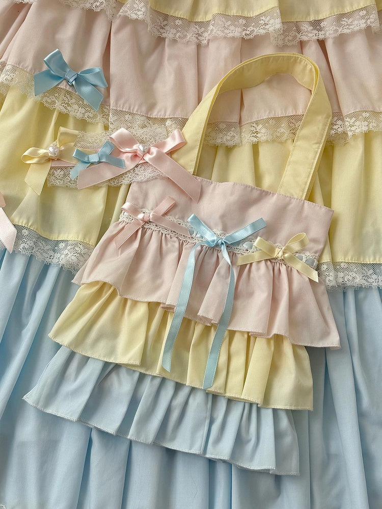 Regenbogen Pastell Süße Lolita Tasche Hand