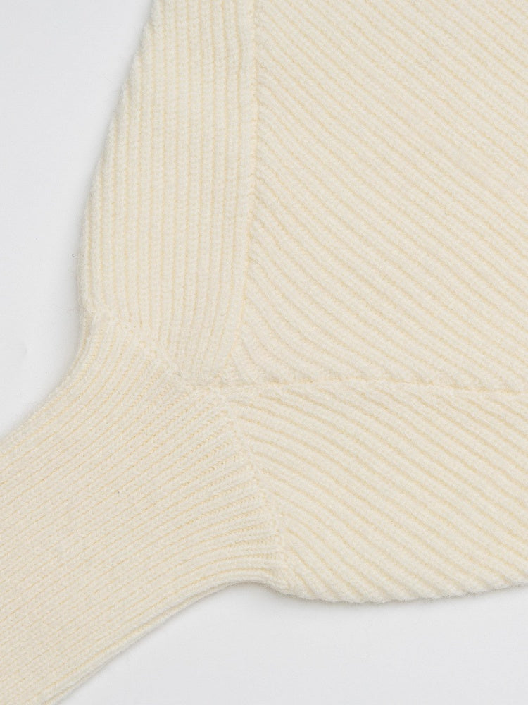 Apricot Two-Piece Look Batwing Sleeve Sweater with Kitten Themed Embroidery - Languid Park