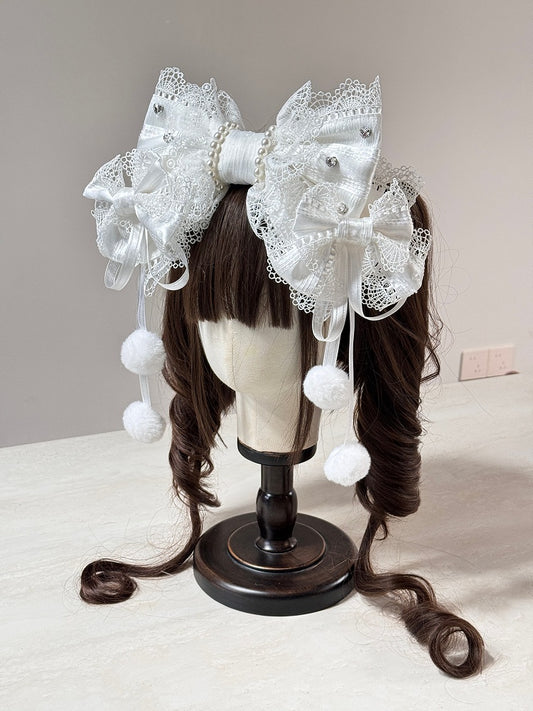 (Detachable Bows) Lolita Hairclip Set KC Multi-Color
