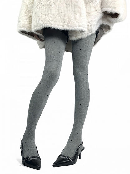 Warm Polka-dot Pattern 3 Tights Colors