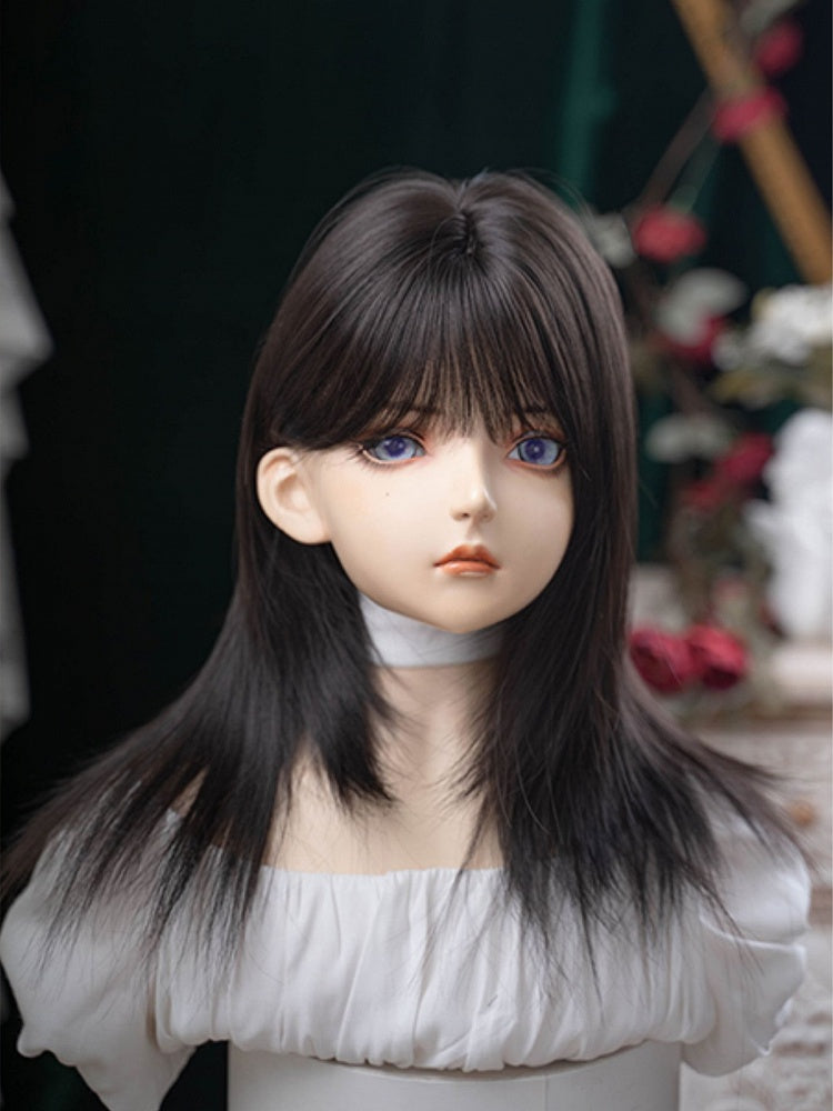 エアレングス ブラック ウィッグ ストレート（前髪54cm）