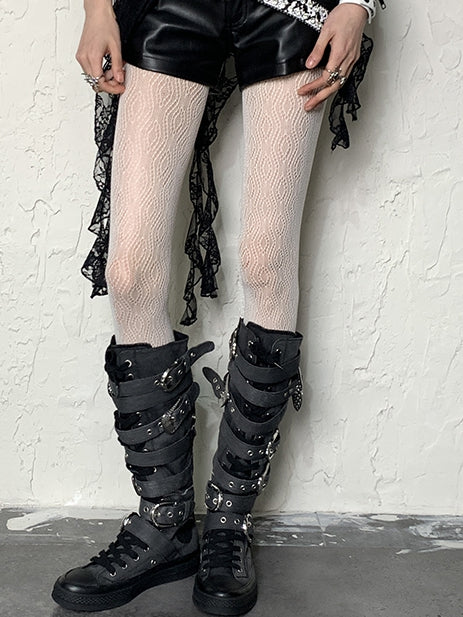 タイツ4デザイン中空Y2Kオプション