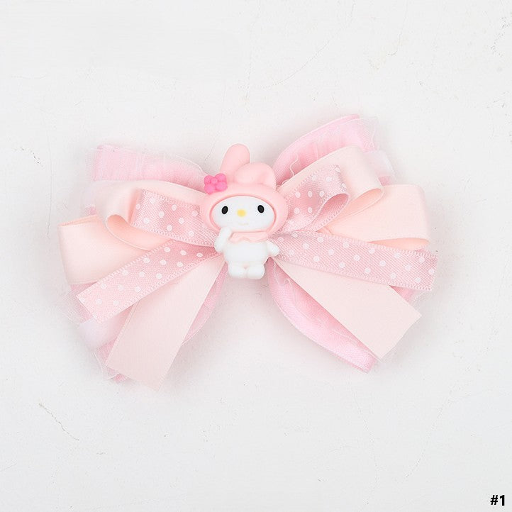 Options Bowknot 4 Pink Hairclip Lolita Rabbit Sweet