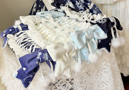 9 Color Options Lolita Hairband with Bowknot Hairclips