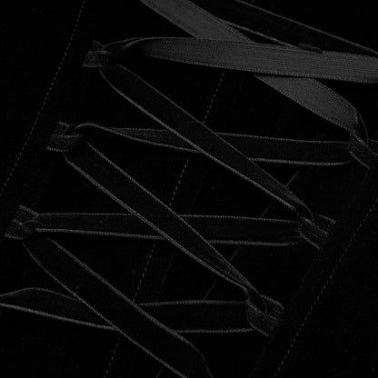 Length Mid Goth Coat Black