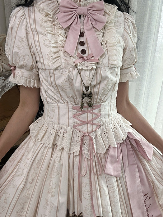 Blouse Available and Short Toys Grils Little Print Sleeves Plus Creamy + Skirt Set Sizes