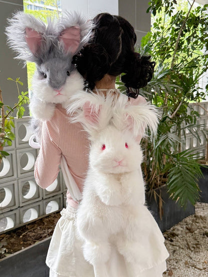 Bag Plush Realistic Backpack/Crossbody Cute Bunny