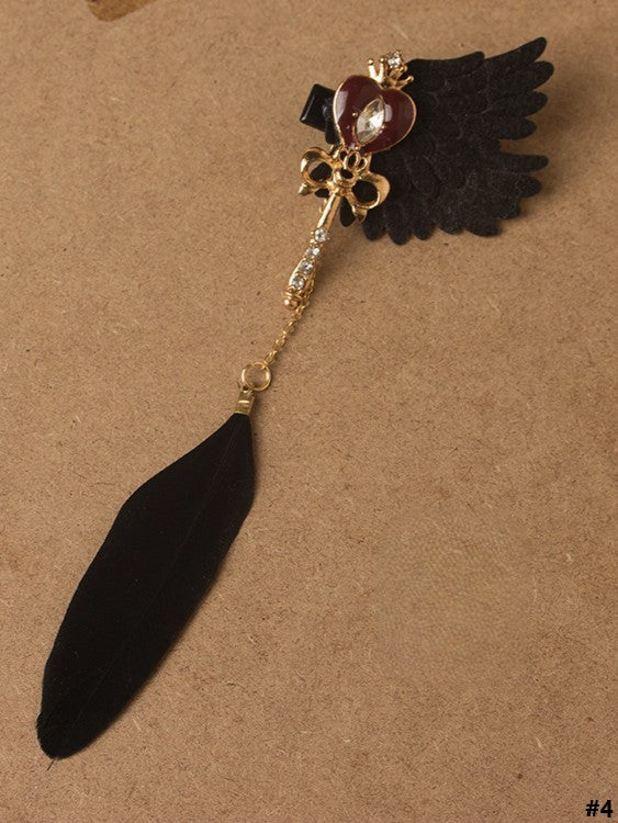 Gothic Options Black Lolita Hairclip 5 Wing