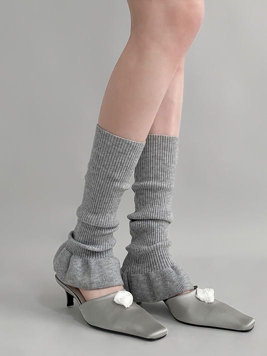 4 Flared Colors Ballet-Style Leg Warmers