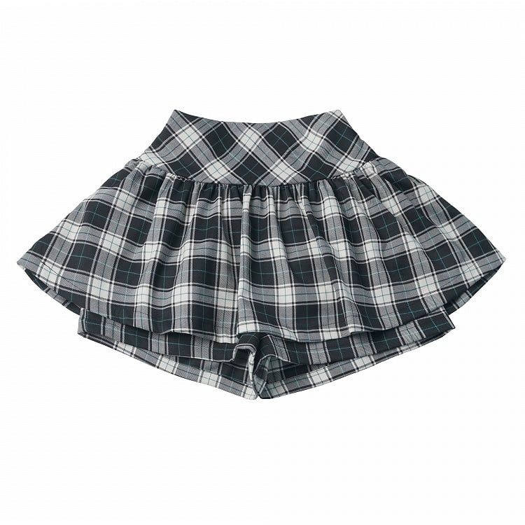 Black and White Plaid Skort - PINK SAVIOR