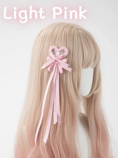 Clip Hair (Single Heart Bow