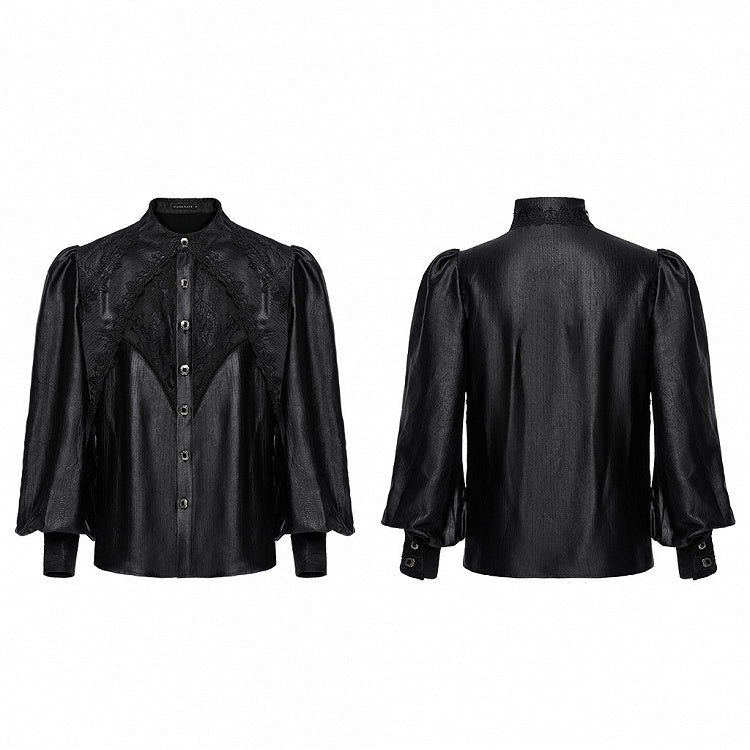 Layered Goth Gorgeous Men's Shirt Black