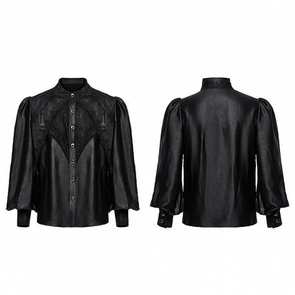 Layered Goth Gorgeous Men's Shirt Black
