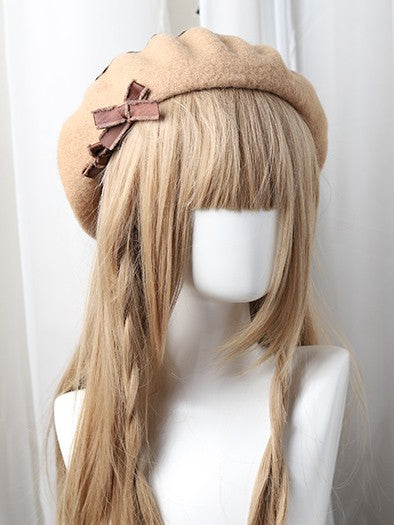 10 Lolita Bowknot Sweet Color Options Beret