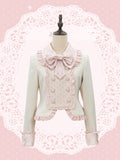 Sweet Pink Lolita Bow Double-Breasted Jacket - U.Rtto
