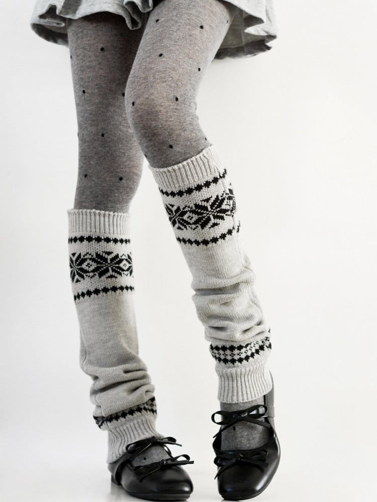 5 Warm Warmers Leg Knitted Colors Patterned