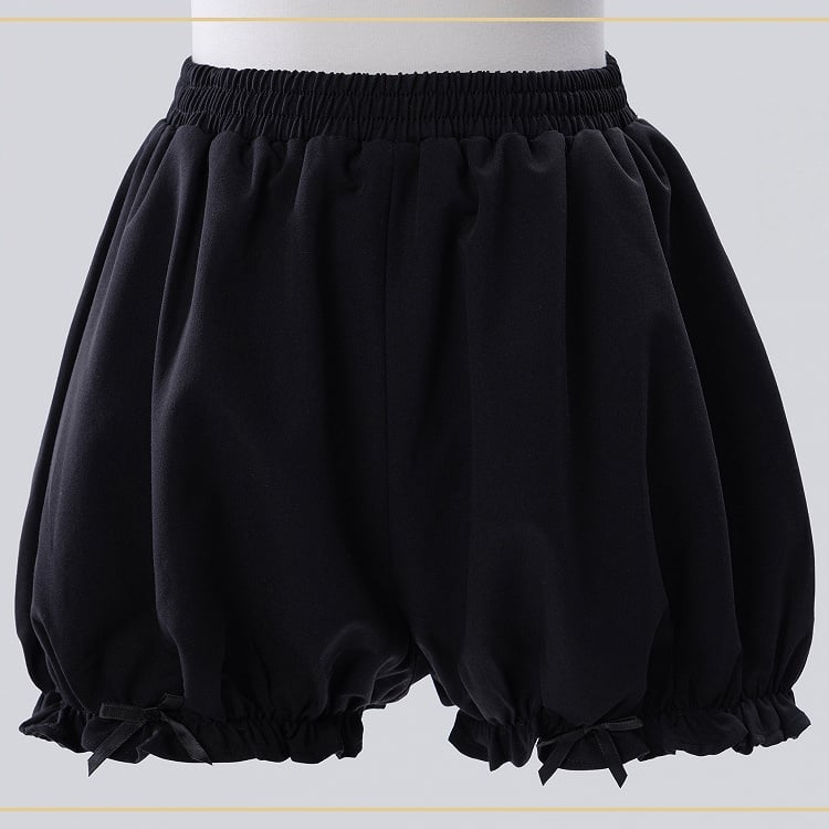 Jirai-kei Maid 4-Piece Set: Dress, Wrist Cuffs, Bloomers, Apron - Fluffy Heart
