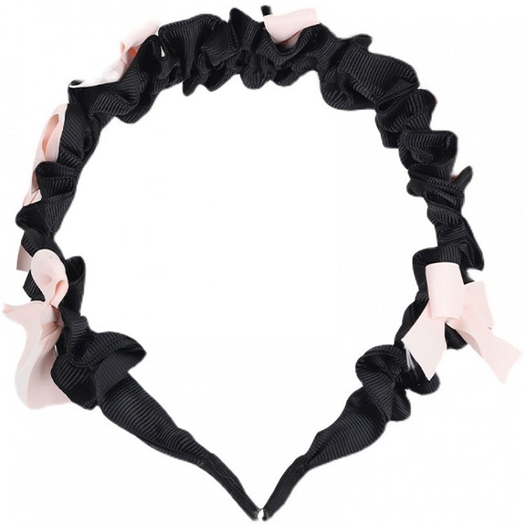 Pink Black Sweet Lolita KC Bowknot