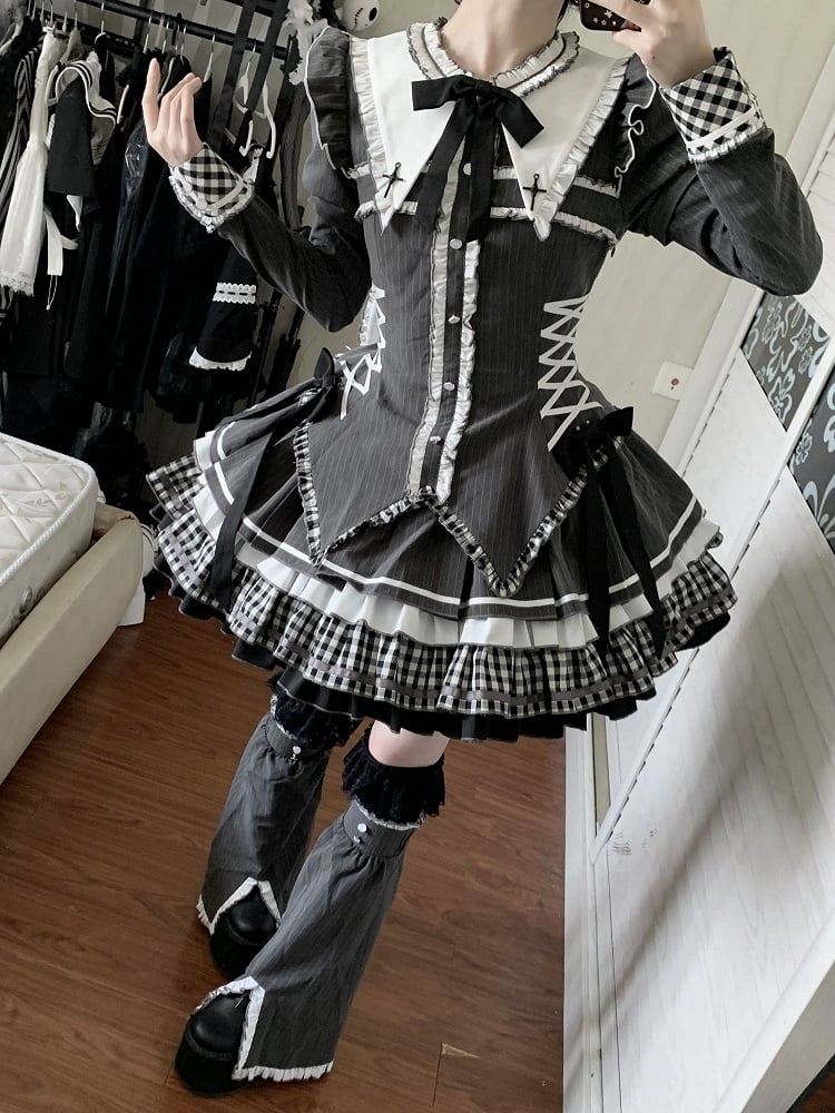 Straight Detachable Gray Sleeves Dark