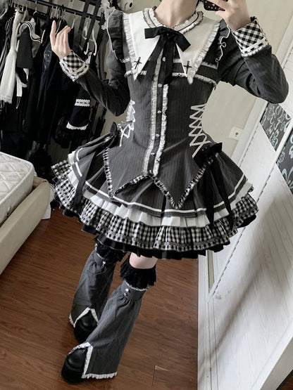 Straight Detachable Gray Sleeves Dark