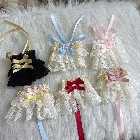 Cuffs Wrist – 6 Accents Color Sweet Bow Lace Ruffled with Options Lolita