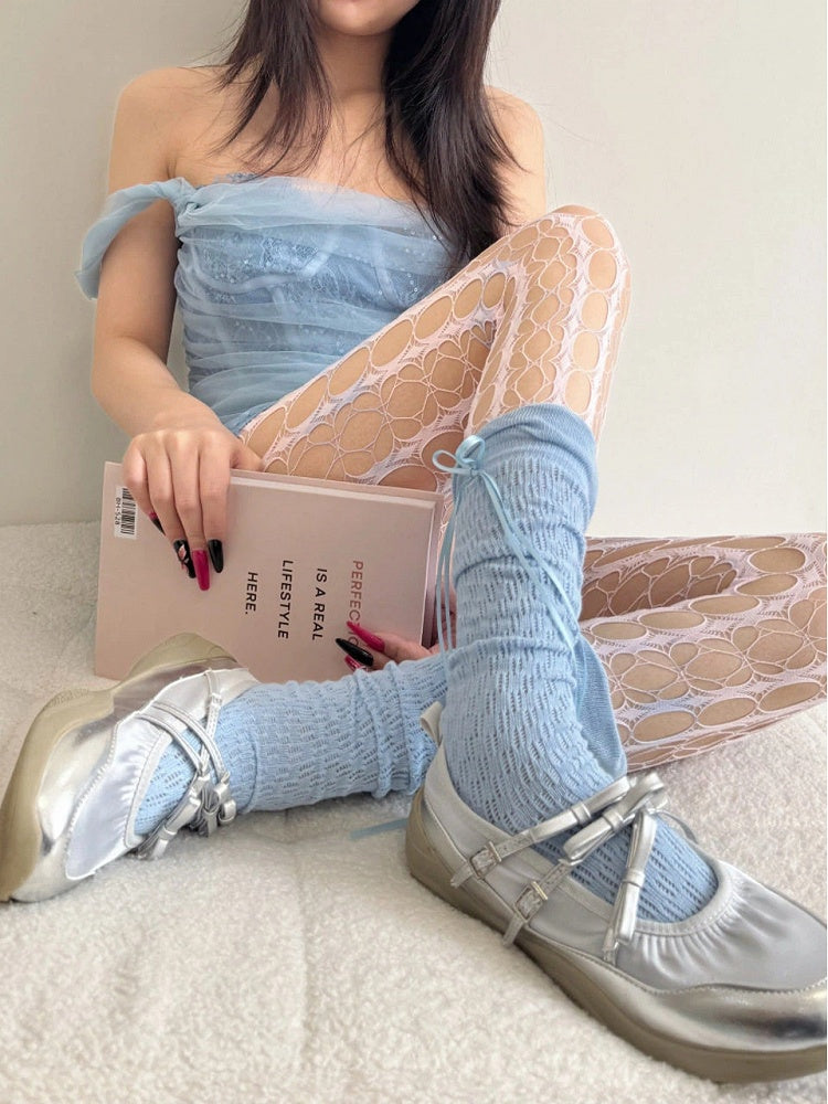 Cut-out (2 Tights Geometric Colors: Yellow
