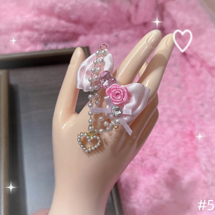 with Pink Hime Heart Fashion Sweet Gyaru Style