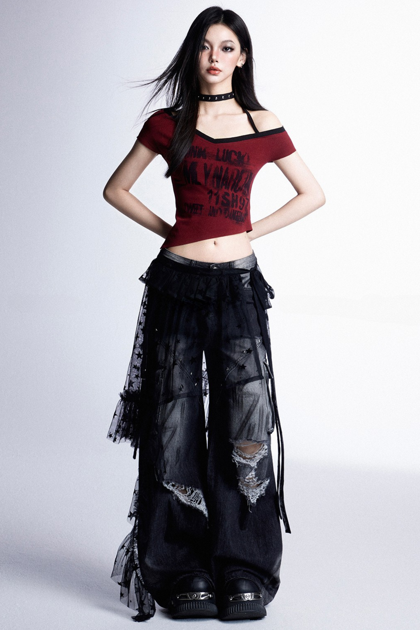 アシンメトリーTシャツ クールスイート