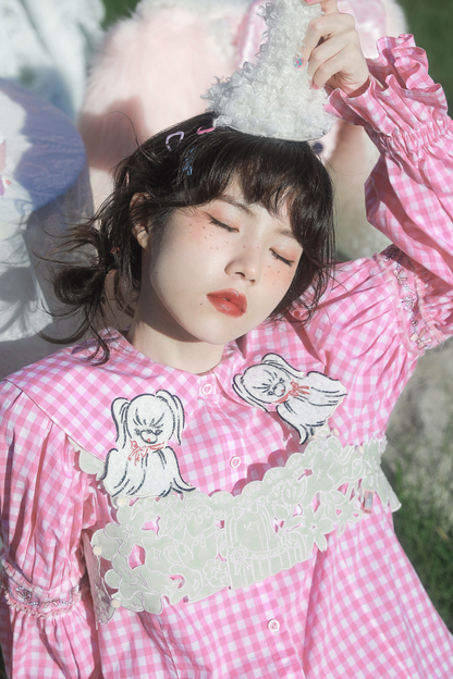 パピースリーブのレトロなロングシャツデザイン