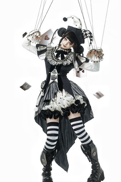 Weird Circus Lolita Set Pierrot Dark